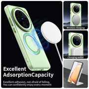 For vivo X200 Candy Magsafe PC Hybrid TPU Phone Case(Green)