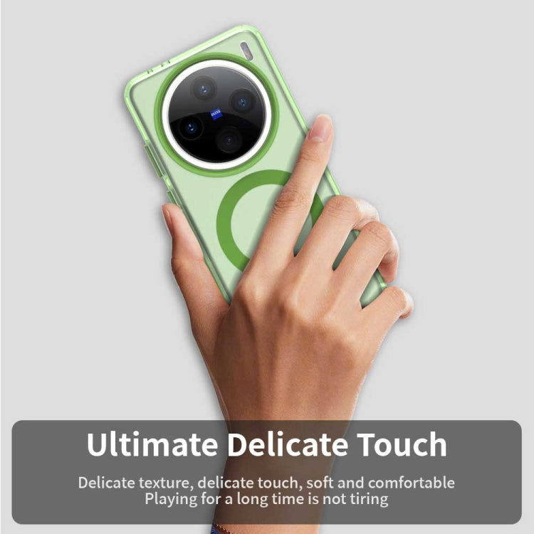 For vivo X200 Candy Magsafe PC Hybrid TPU Phone Case(Green)
