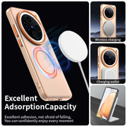 For vivo X200 Pro Candy Magsafe PC Hybrid TPU Phone Case(Orange)
