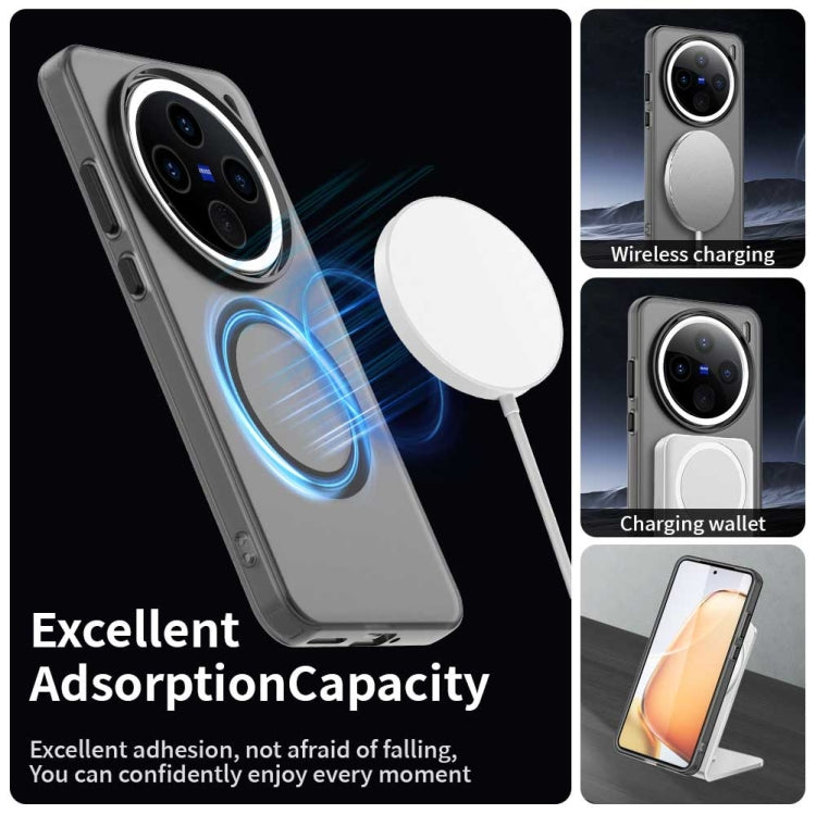 For vivo X200 Pro Candy Magsafe PC Hybrid TPU Phone Case(Black)