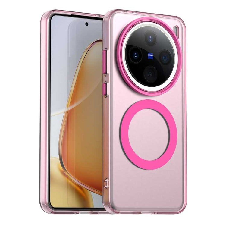 For vivo X200 Pro Candy Magsafe PC Hybrid TPU Phone Case(Red)