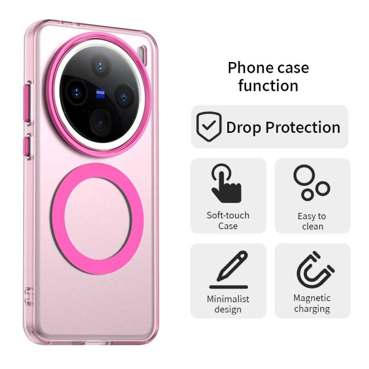 For vivo X200 Pro Candy Magsafe PC Hybrid TPU Phone Case(Red)