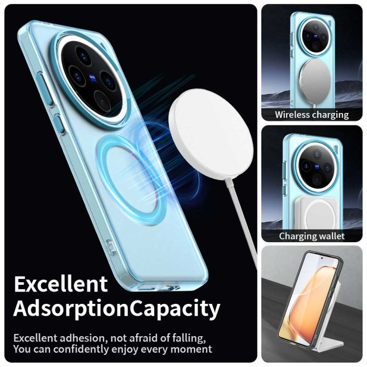 For vivo X200 Pro mini Candy Magsafe PC Hybrid TPU Phone Case(Blue)
