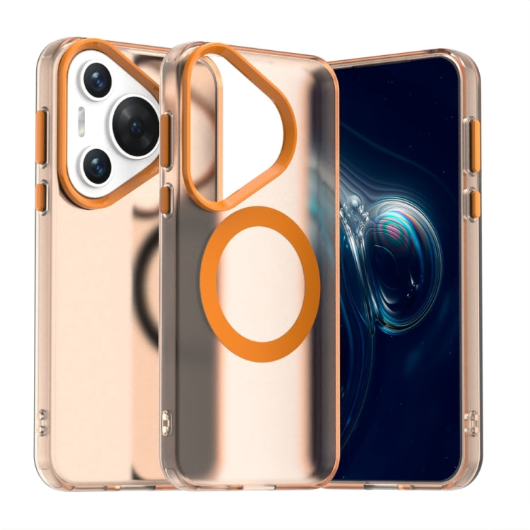 For Huawei Pura 70 Candy Magsafe PC Hybrid TPU Phone Case(Orange)