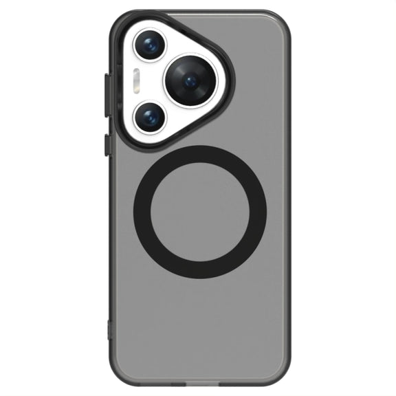 For Huawei Pura 70 Candy Magsafe PC Hybrid TPU Phone Case(Black)