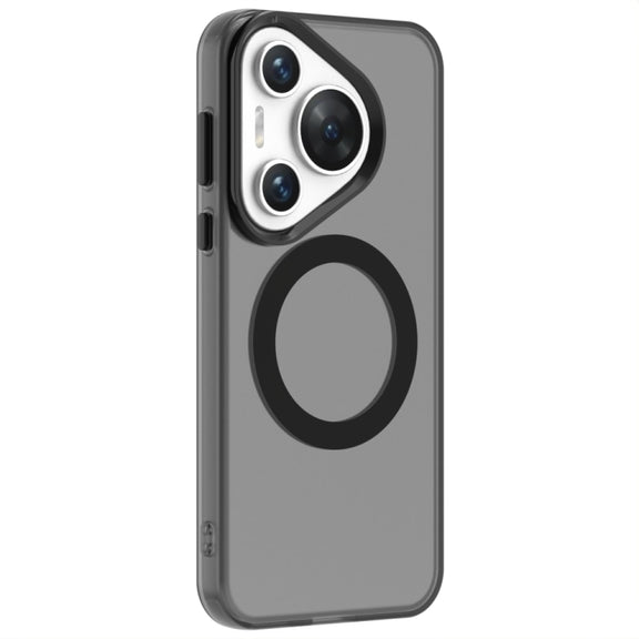 For Huawei Pura 70 Pro Candy Magsafe PC Hybrid TPU Phone Case(Black)
