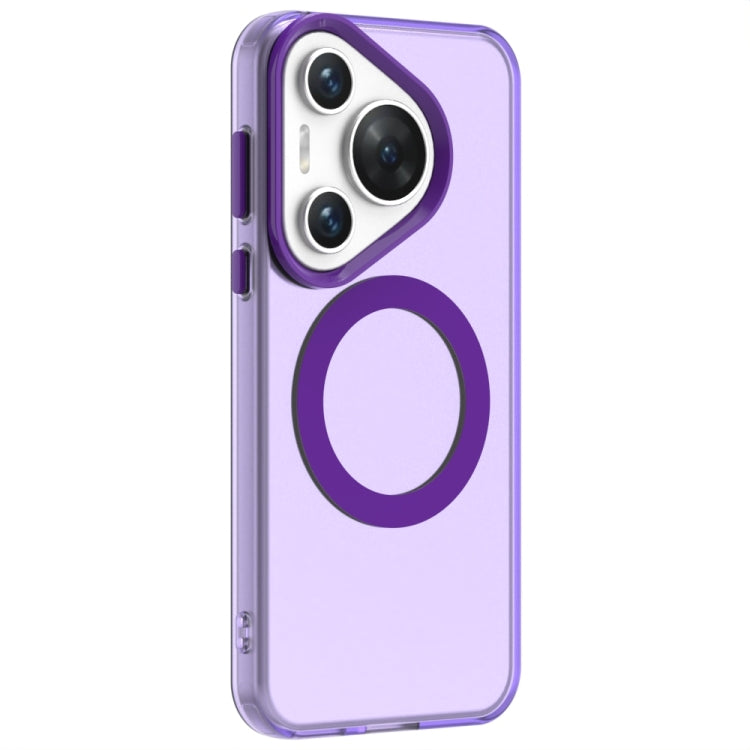For Huawei Pura 70 Pro Candy Magsafe PC Hybrid TPU Phone Case(Purple)