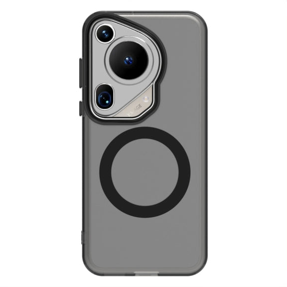 For Huawei Pura 70 Ultra Candy Magsafe PC Hybrid TPU Phone Case(Black)
