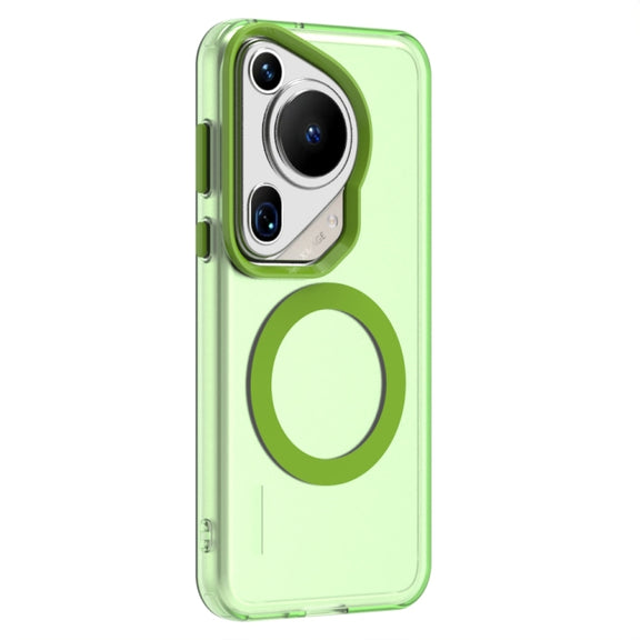For Huawei Pura 70 Ultra Candy Magsafe PC Hybrid TPU Phone Case(Green)