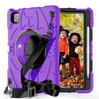 For iPad Pro 11 2022 / Air 10.9 2022 Bat Hand Grip Turntable Stand Tablet Case(Purple Black) - free shipping - PMC Jewellery - Order now!