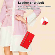 For Google Pixel 7 Pro POLA Love Multi-Card Slots Zipper Wallet Leather Phone Case(Red)