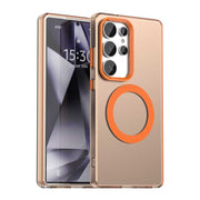 For Samsung Galaxy S25 Ultra 5G Candy Magsafe PC Hybrid TPU Phone Case(Orange)