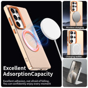 For Samsung Galaxy S25 Ultra 5G Candy Magsafe PC Hybrid TPU Phone Case(Orange)