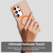 For Samsung Galaxy S25 Ultra 5G Candy Magsafe PC Hybrid TPU Phone Case(Orange)