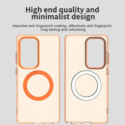 For Samsung Galaxy S25 Ultra 5G Candy Magsafe PC Hybrid TPU Phone Case(Orange)