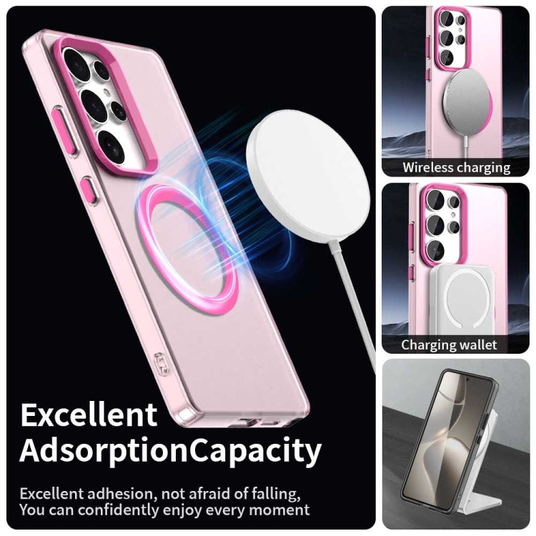 For Samsung Galaxy S25 Ultra 5G Candy Magsafe PC Hybrid TPU Phone Case(Red)