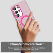 For Samsung Galaxy S25 Ultra 5G Candy Magsafe PC Hybrid TPU Phone Case(Red)