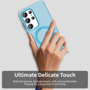 For Samsung Galaxy S25 Ultra 5G Candy Magsafe PC Hybrid TPU Phone Case(Blue)