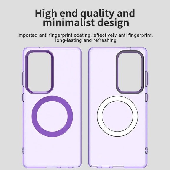 For Samsung Galaxy S25 Ultra 5G Candy Magsafe PC Hybrid TPU Phone Case(Purple)
