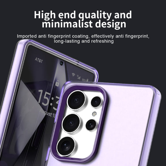 For Samsung Galaxy S25 Ultra 5G Candy Magsafe PC Hybrid TPU Phone Case(Purple)