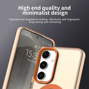 For Samsung Galaxy S25 5G Candy Magsafe PC Hybrid TPU Phone Case(Orange)