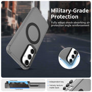 For Samsung Galaxy S25 5G Candy Magsafe PC Hybrid TPU Phone Case(Black)