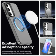 For Samsung Galaxy S25 5G Candy Magsafe PC Hybrid TPU Phone Case(Black)