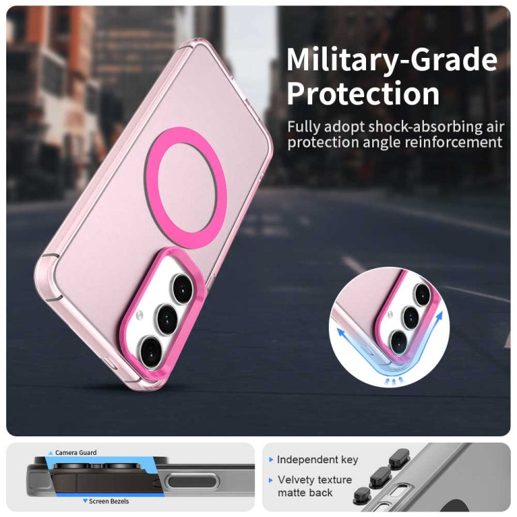 For Samsung Galaxy S25 5G Candy Magsafe PC Hybrid TPU Phone Case(Red)