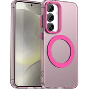 For Samsung Galaxy S25 5G Candy Magsafe PC Hybrid TPU Phone Case(Red)