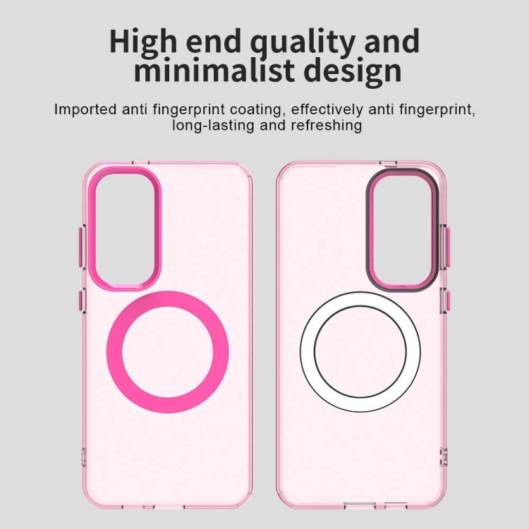 For Samsung Galaxy S25 5G Candy Magsafe PC Hybrid TPU Phone Case(Red)