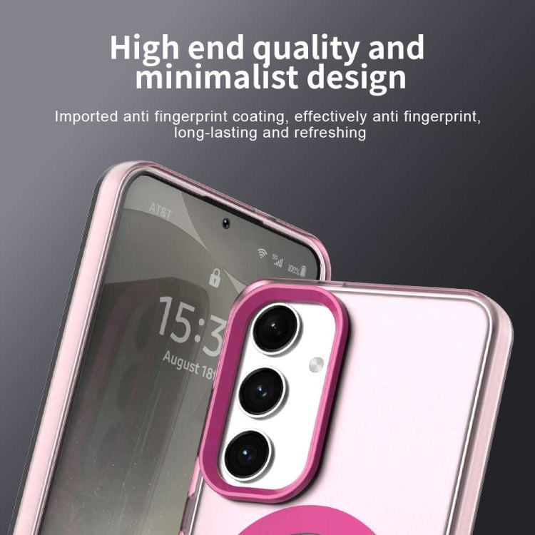For Samsung Galaxy S25 5G Candy Magsafe PC Hybrid TPU Phone Case(Red)