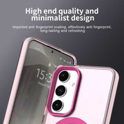 For Samsung Galaxy S25 5G Candy Magsafe PC Hybrid TPU Phone Case(Red)