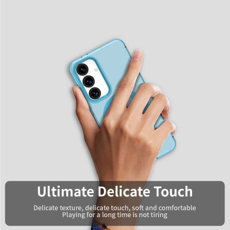 For Samsung Galaxy S25 5G Candy Magsafe PC Hybrid TPU Phone Case(Blue)