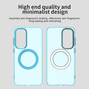 For Samsung Galaxy S25 5G Candy Magsafe PC Hybrid TPU Phone Case(Blue)