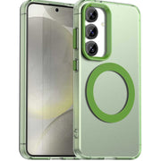 For Samsung Galaxy S25 5G Candy Magsafe PC Hybrid TPU Phone Case(Green)