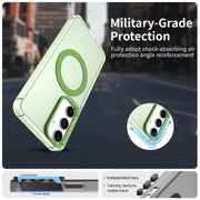 For Samsung Galaxy S25 5G Candy Magsafe PC Hybrid TPU Phone Case(Green)