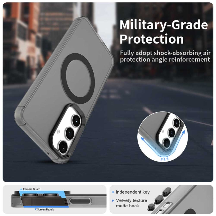 For Samsung Galaxy S25+ 5G Candy Magsafe PC Hybrid TPU Phone Case(Black)