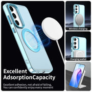 For Samsung Galaxy S25+ 5G Candy Magsafe PC Hybrid TPU Phone Case(Blue)