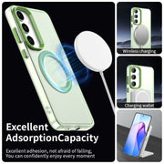 For Samsung Galaxy S25+ 5G Candy Magsafe PC Hybrid TPU Phone Case(Green)
