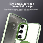 For Samsung Galaxy S25+ 5G Candy Magsafe PC Hybrid TPU Phone Case(Green)