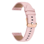 For Huawei Watch GT5 41mm Rose Gold Buckle Leather Watch Band(Pink)