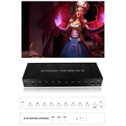 NK-BT88 4K 3x3 HDMI Video Wall Controller Multi-screen Splicing Processor with Remote Controller, Plug:UK Plug