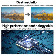 NK-BT88 4K 3x3 HDMI Video Wall Controller Multi-screen Splicing Processor with Remote Controller, Plug:US Plug