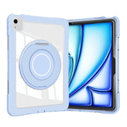 For iPad Air 11 2025 / 2024 / 10.9 2022 Crystal Armor PC Hybrid TPU Tablet Case(Blue)
