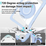 For iPad Air 11 2025 / 2024 / 10.9 2022 Crystal Armor PC Hybrid TPU Tablet Case(Blue)