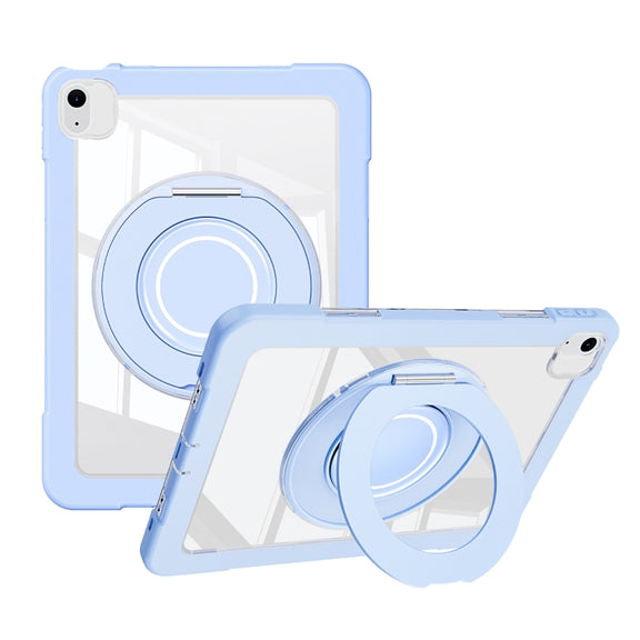 For iPad Air 11 2025 / 2024 / 10.9 2022 Crystal Armor PC Hybrid TPU Tablet Case(Blue)