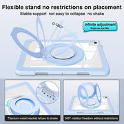 For iPad Air 11 2025 / 2024 / 10.9 2022 Crystal Armor PC Hybrid TPU Tablet Case(Blue)