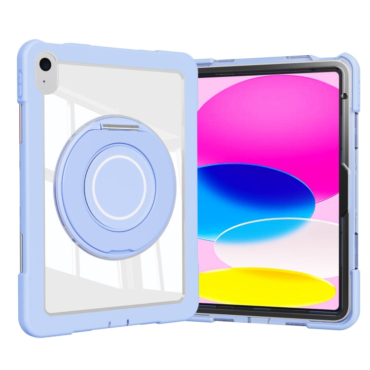 For iPad 2025 / 2022 Crystal Armor PC Hybrid TPU Tablet Case(Blue)