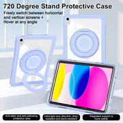 For iPad 2025 / 2022 Crystal Armor PC Hybrid TPU Tablet Case(Blue)