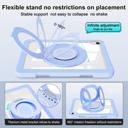 For iPad 2025 / 2022 Crystal Armor PC Hybrid TPU Tablet Case(Blue)